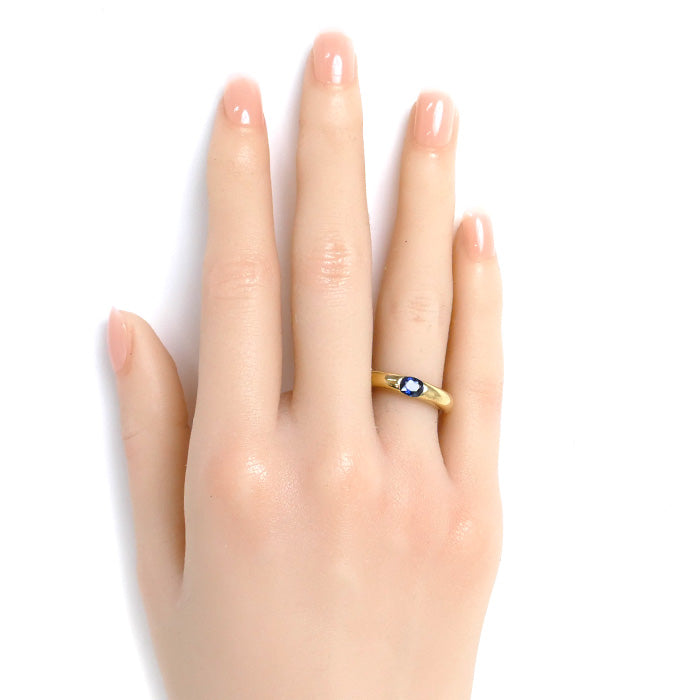 K18YG Yellow Gold Sapphire Ring