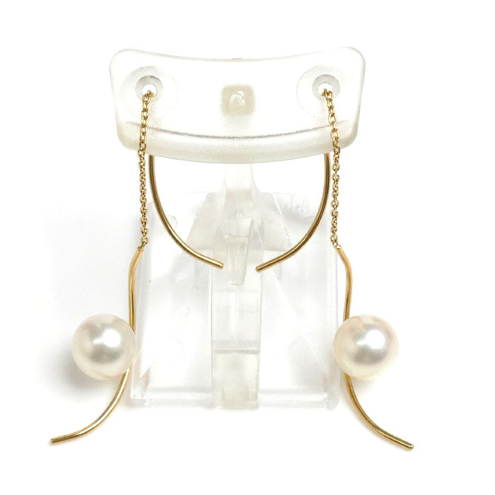 TASAKI K18YG Yellow Gold Pearl Earrings