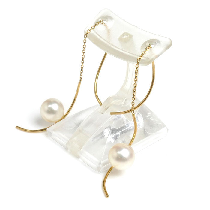 TASAKI K18YG Yellow Gold Pearl Earrings