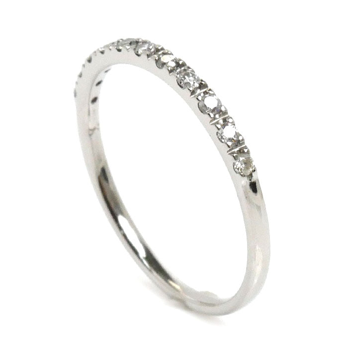 Vendome Aoyama Pt950 Platinum Diamond Half Eternity Ring