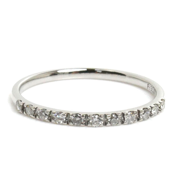 Vendome Aoyama Pt950 Platinum Diamond Half Eternity Ring