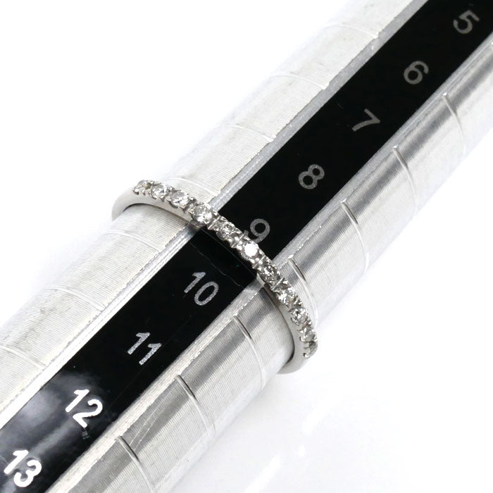 Vendome Aoyama Pt950 Platinum Diamond Half Eternity Ring