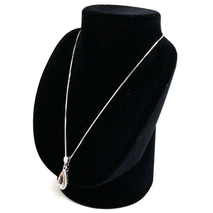 K18WG White Gold Morganite Necklace