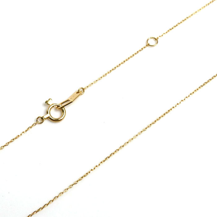 K18YG Yellow Gold Amethyst Moon Necklace