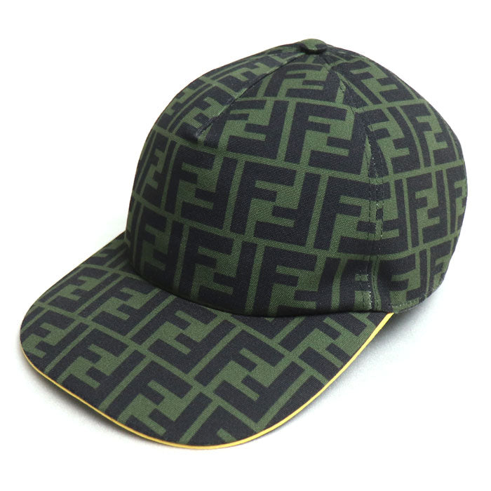 Fendi Zucca Baseball Cap Green Black