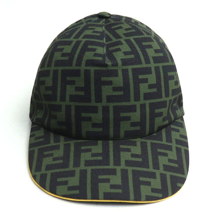 Fendi Zucca Baseball Cap Green Black