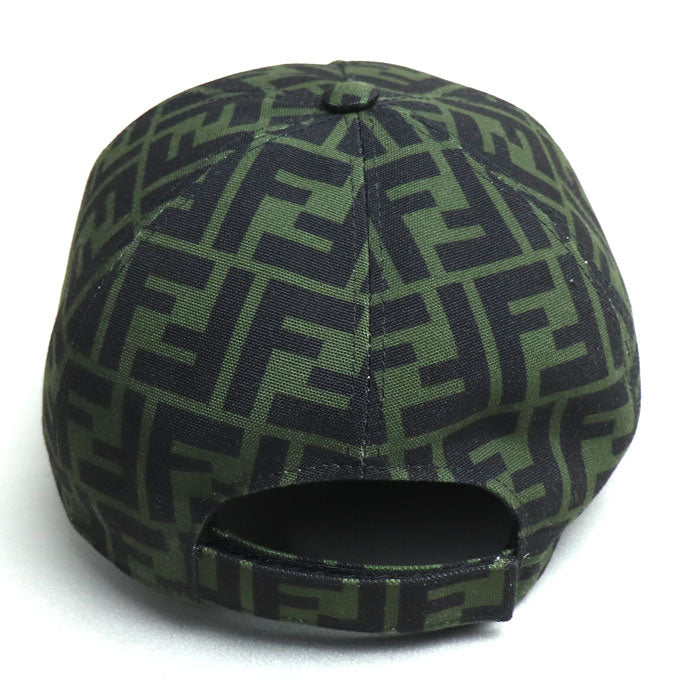 Fendi Zucca Baseball Cap Green Black