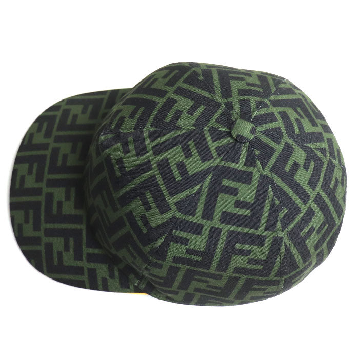 Fendi Zucca Baseball Cap Green Black