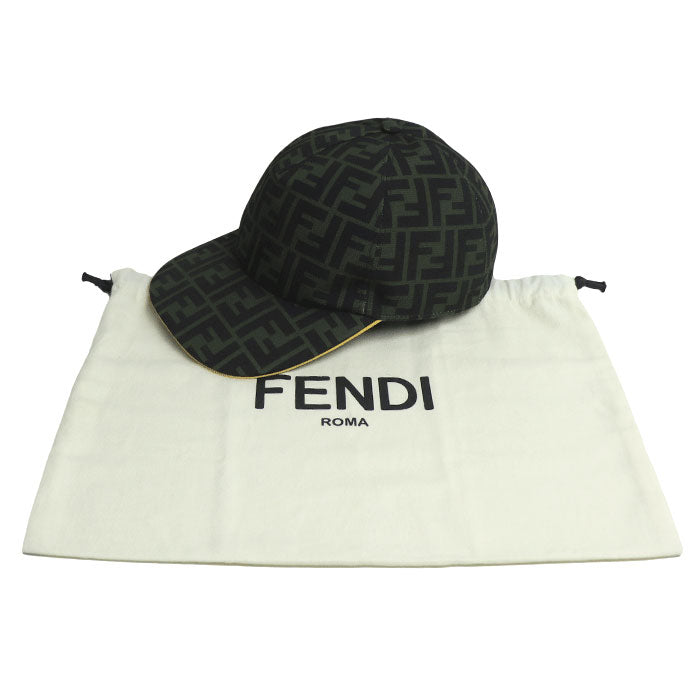 Fendi Zucca Baseball Cap Green Black