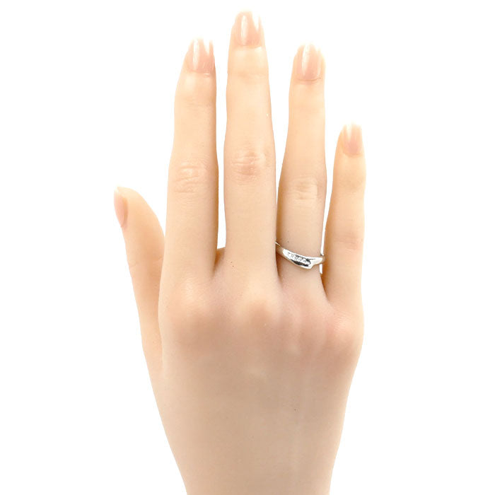 Tiffany & Co Platinum Open Heart Diamond Ring