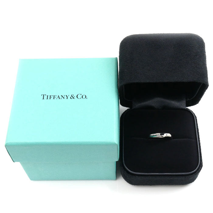 Tiffany & Co Platinum Open Heart Diamond Ring