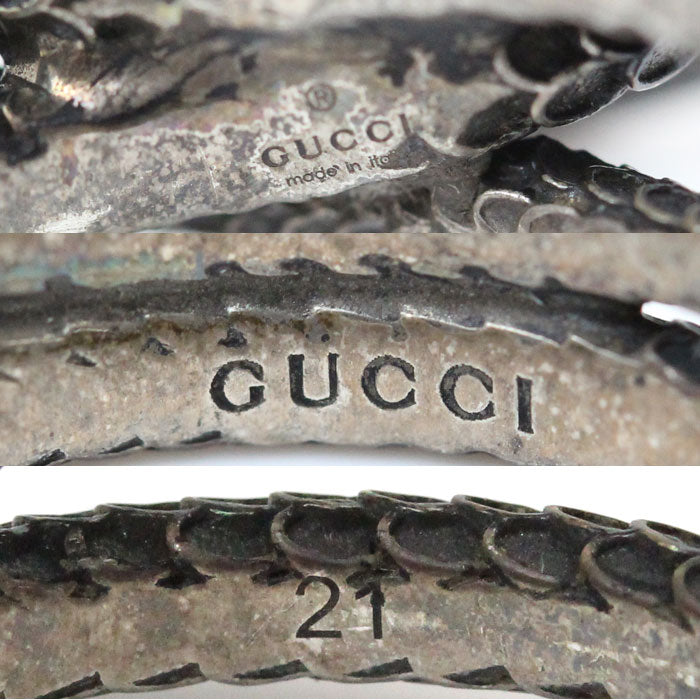 Gucci Silver 925 Garden Snake Ring