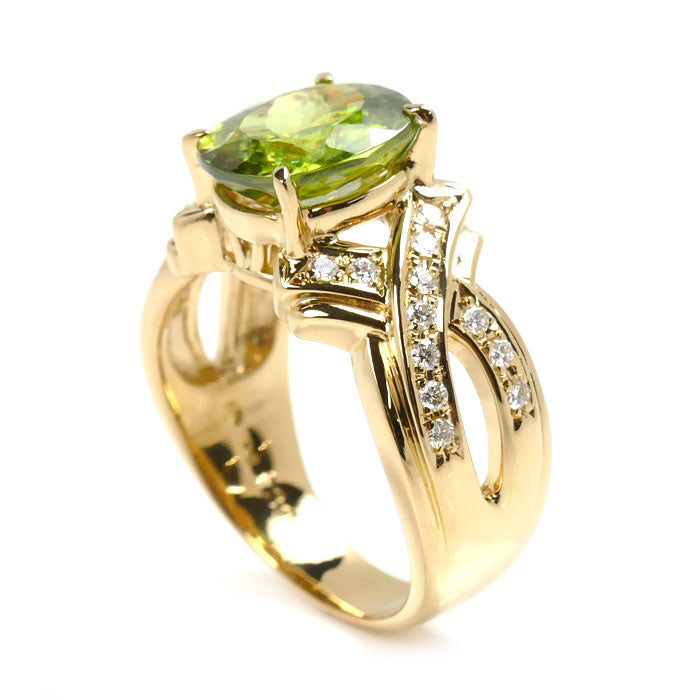 TASAKI K18YG Yellow Gold Ring Sphene Diamond