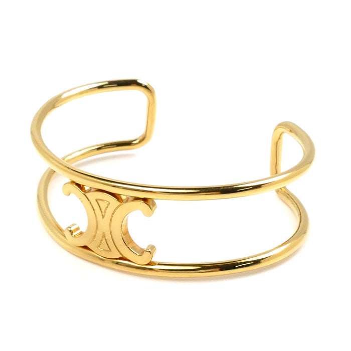 Celine Metal Maillon Triomphe Cuff Bangle