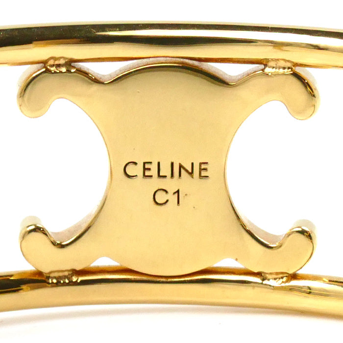 Celine Metal Maillon Triomphe Cuff Bangle