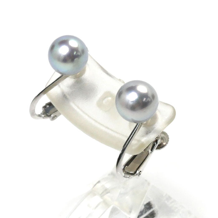 TASAKI K18WG White Gold Pearl Earrings