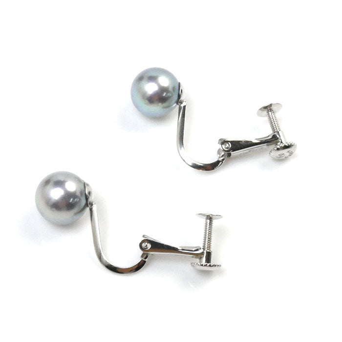 TASAKI K18WG White Gold Pearl Earrings