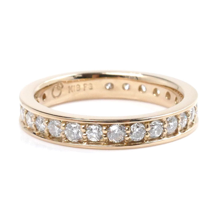 K18PG Pink Gold Diamond Eternity Ring