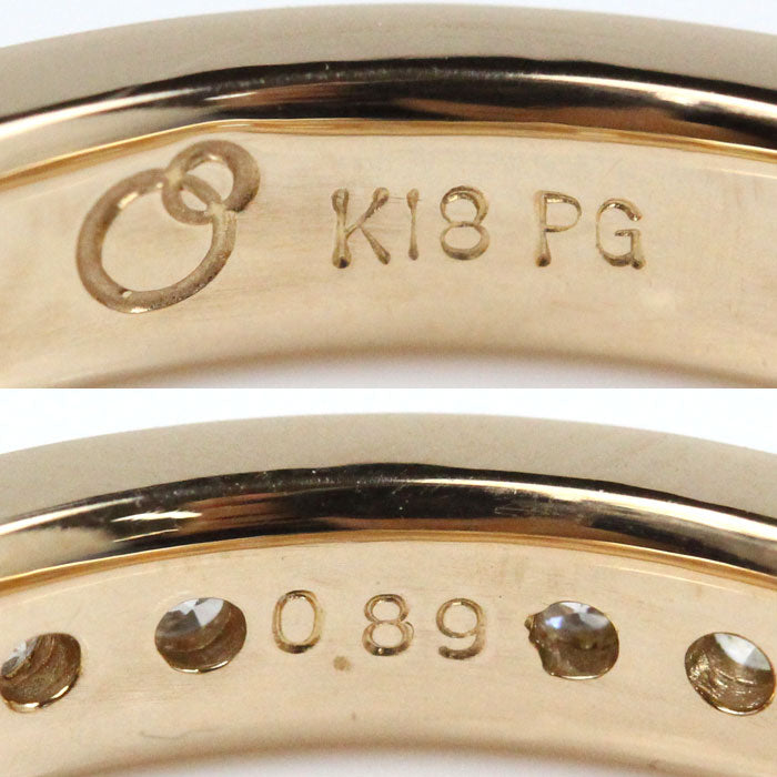 K18PG Pink Gold Diamond Eternity Ring