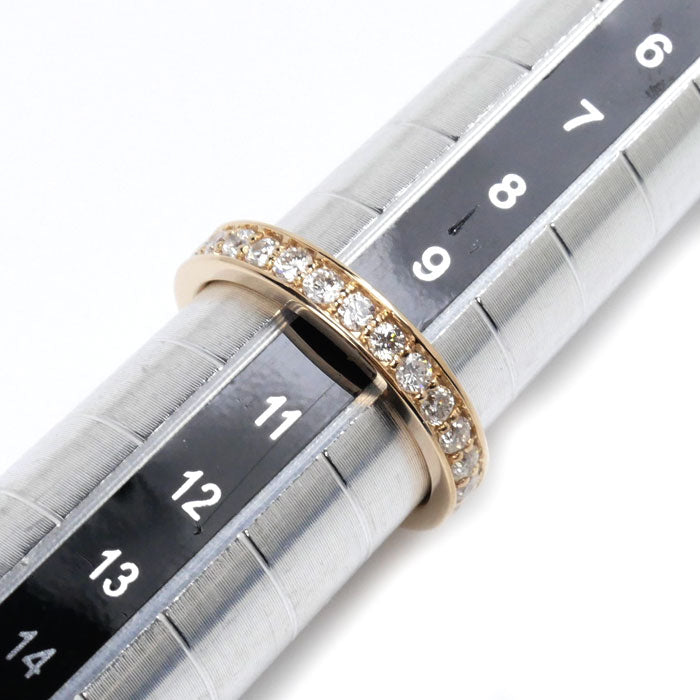 K18PG Pink Gold Diamond Eternity Ring