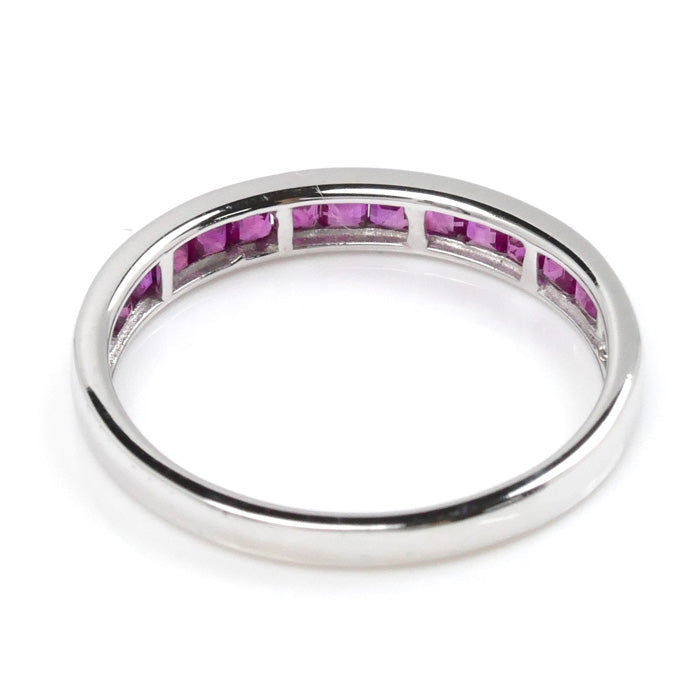 K18WG White Gold Ruby Ring