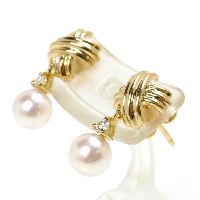 Tiffany & Co Yellow Gold Pearl Earrings