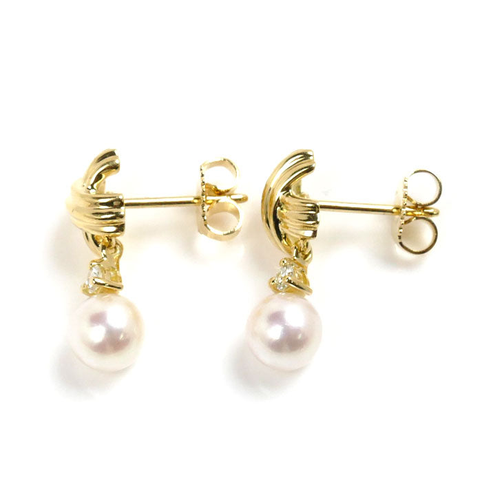 Tiffany & Co Yellow Gold Pearl Earrings