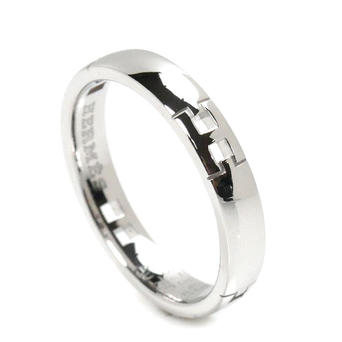 Hermes K18WG White Gold Hercules Ring