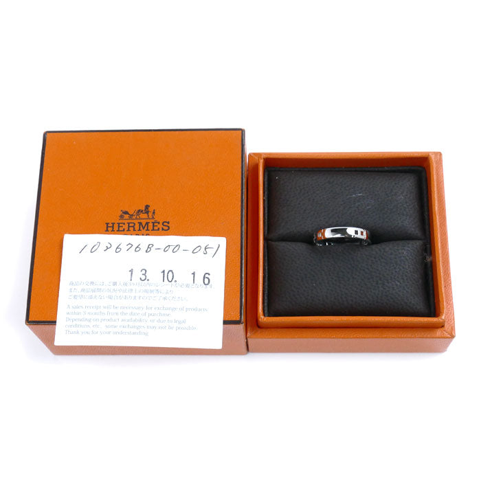 Hermes K18WG White Gold Hercules Ring