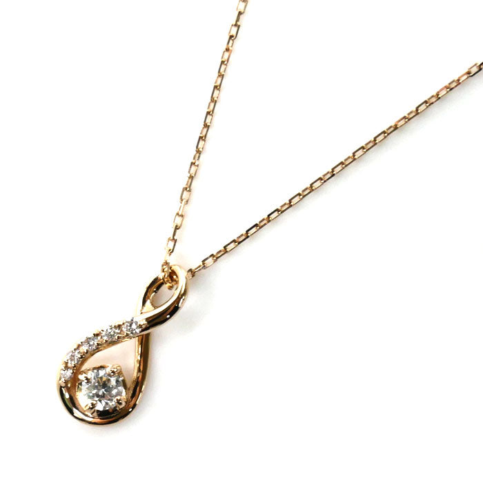 Vendome Aoyama K18PG Pink Gold Diamond Necklace