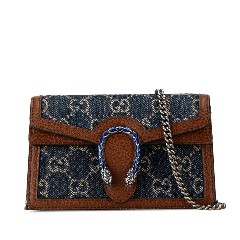 Gucci Dionysus Denim Leather Chain Shoulder Bag 476432