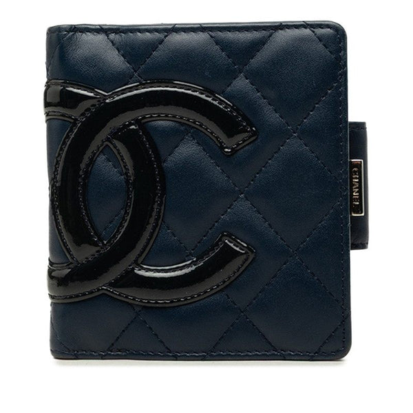 Chanel Cambon Line Coco Mark Patent Calfskin Wallet