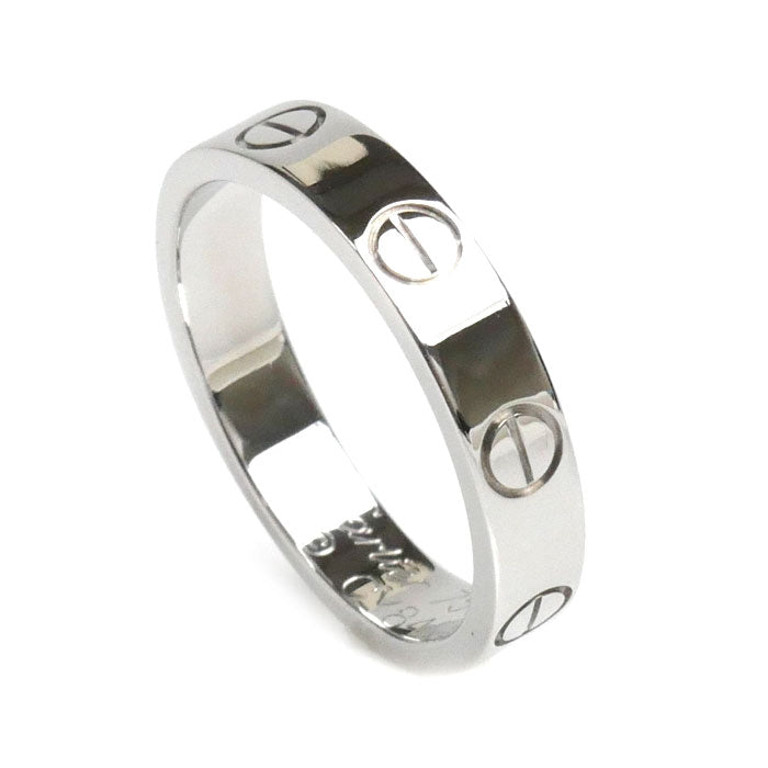 Cartier K18WG White Gold Mini Love Ring B4085149