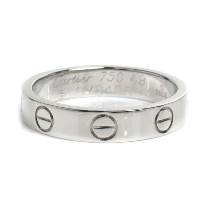 Cartier K18WG White Gold Mini Love Ring B4085149