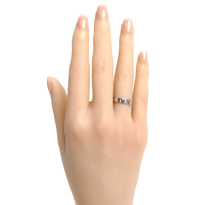 Cartier K18WG White Gold Mini Love Ring B4085149