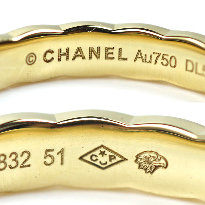 Chanel K18YG Yellow Gold Coco Crush Mini Ring