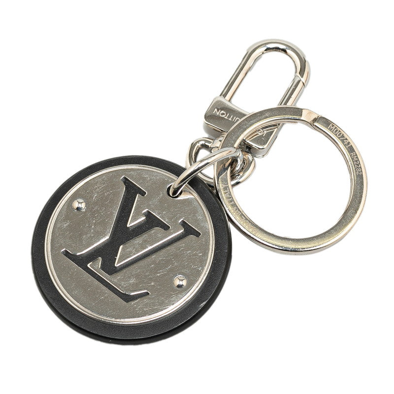 Louis Vuitton Metal Leather LV Circle Keyring Keychain M00741