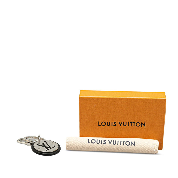 Louis Vuitton Metal Leather LV Circle Keyring Keychain M00741 in Very Good Condition