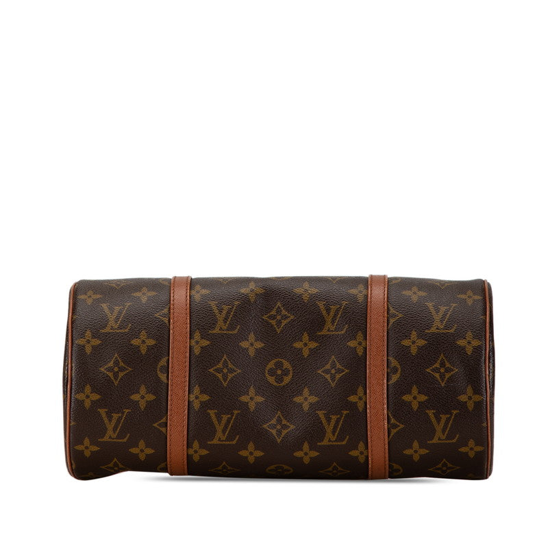 Louis Vuitton Papillon 30 Handbag Brown PVC Leather