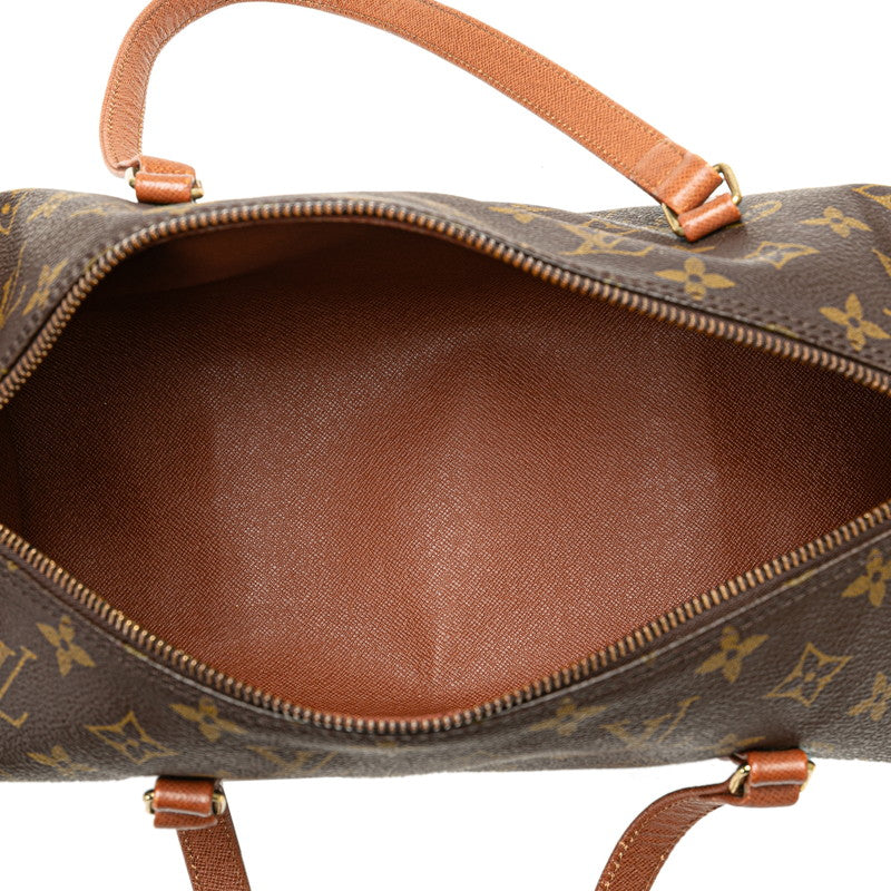 Louis Vuitton Papillon 30 Handbag Brown PVC Leather