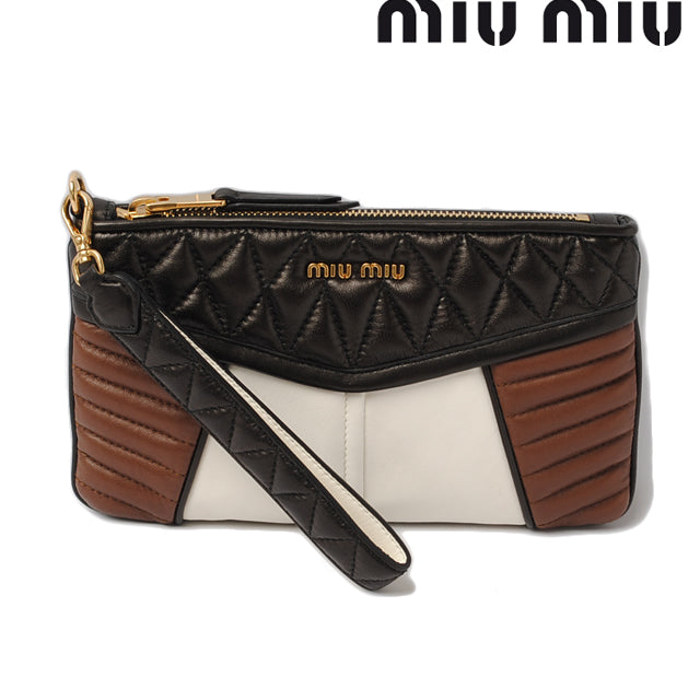 Miu Miu Nappa Lambskin Mini Clutch Bag Pouch 5N1811 in Pristine Condition