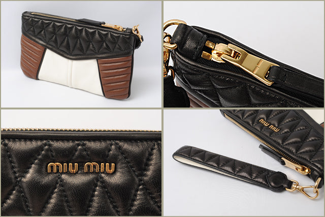 Miu Miu Nappa Lambskin Mini Clutch Bag Pouch 5N1811 in Pristine Condition