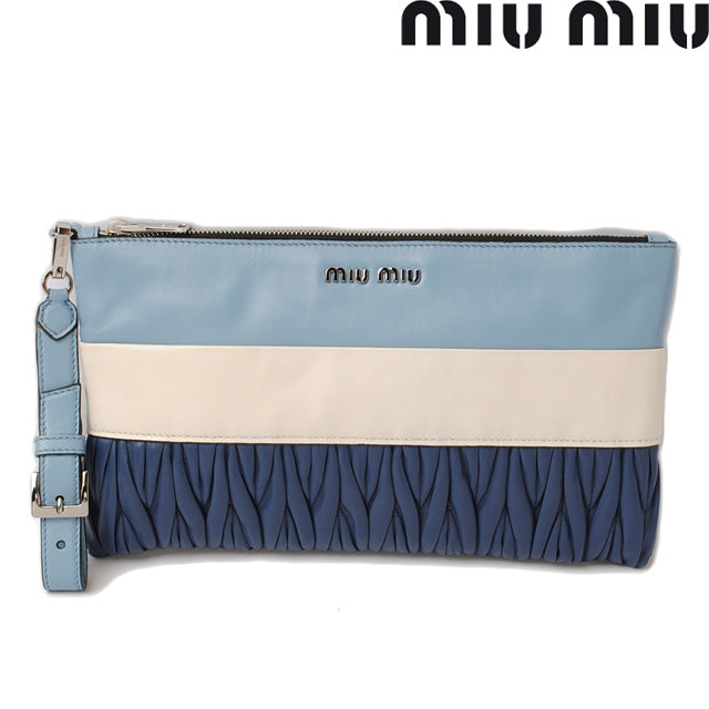 Miu Miu Nappa Leather Clutch/Travel Pouch RP0409 in Pristine Condition