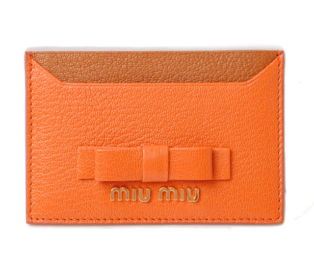 Miu Miu Goat Leather Card Case 5MC208 in Pristine Condition