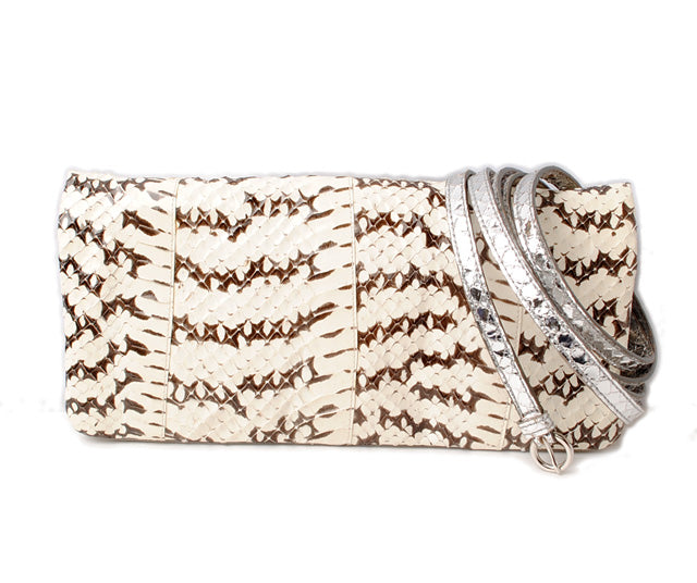 Miu Miu Python Leather 2-Way Shoulder/Clutch Bag in Excellent Condition