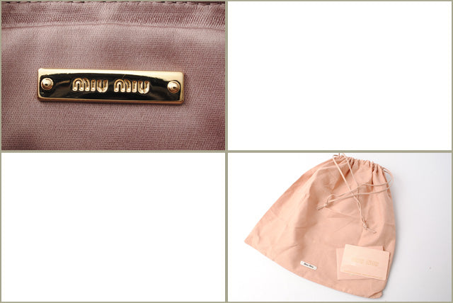 Miu Miu MADRAS CAT Light Pink 2way Shoulder/Clutch Bag