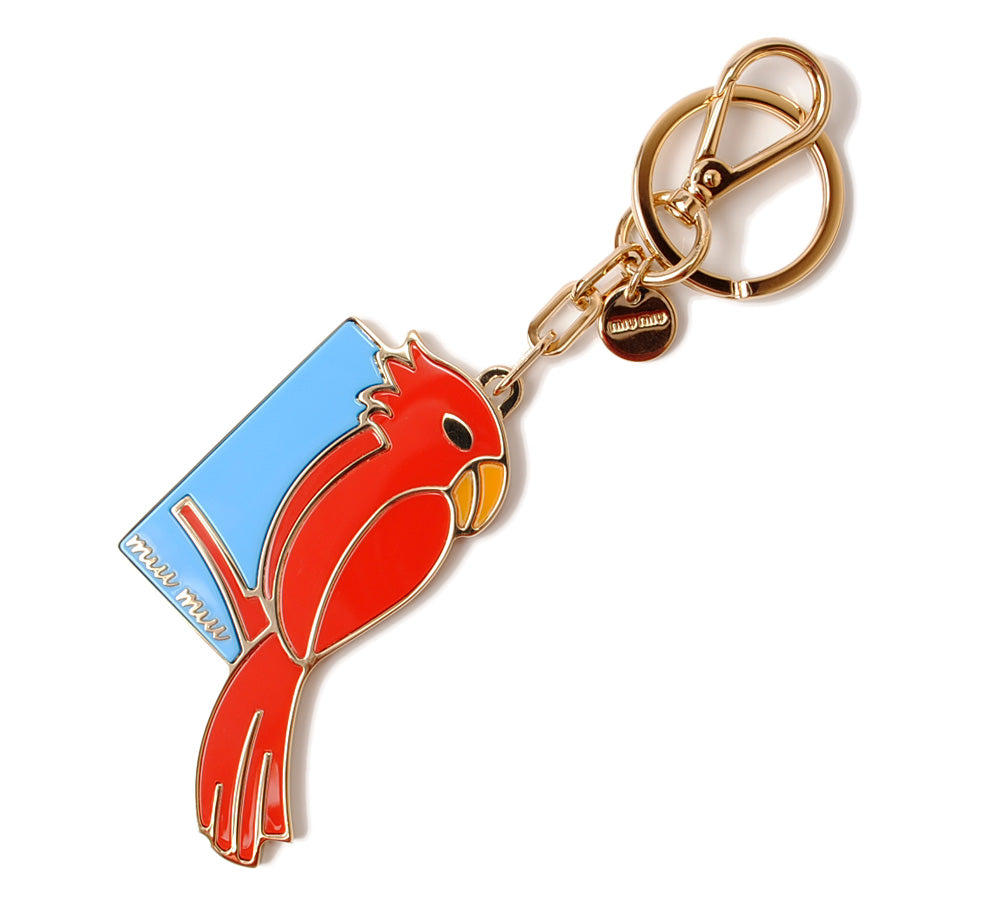 Miu Miu Keyring Bag Charm 5TM070 Red Blue