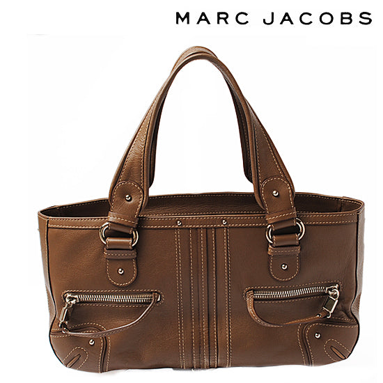 Marc Jacobs Leather Tote Bag Brown in Pristine Condition