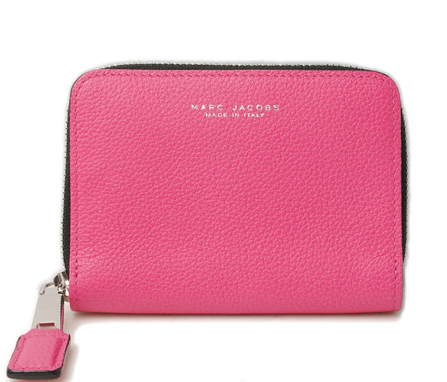 Marc Jacobs Leather Coin/Card Case Wallet Fuchsia Pink in Pristine Condition