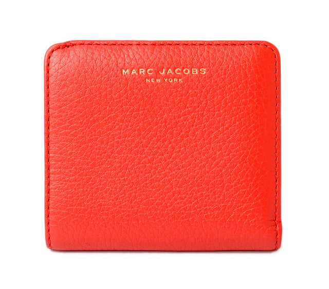 MARC JACOBS GOTHAM Leather Wallet Red in Pristine Condition